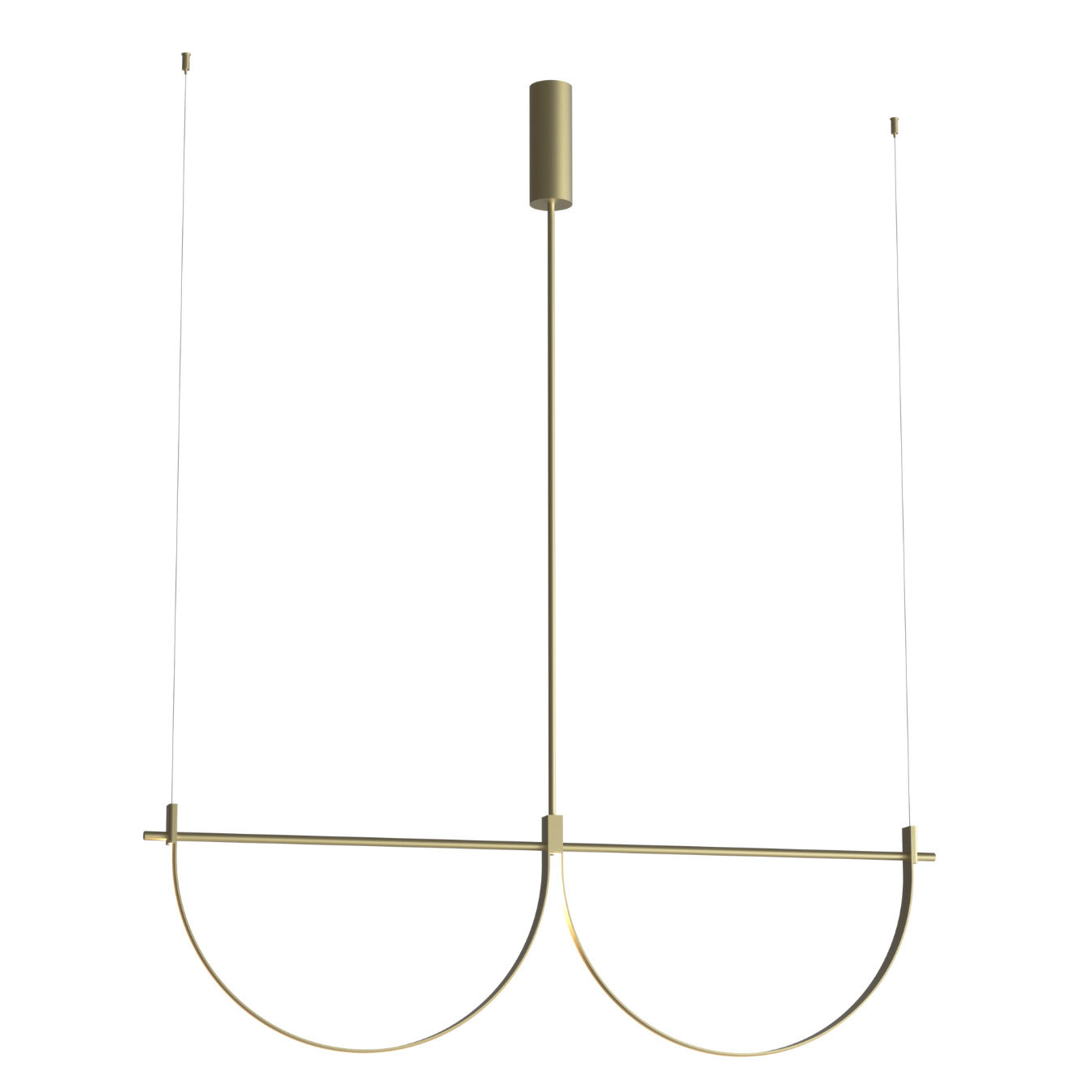 Suspension Victoria 129 cm dorée