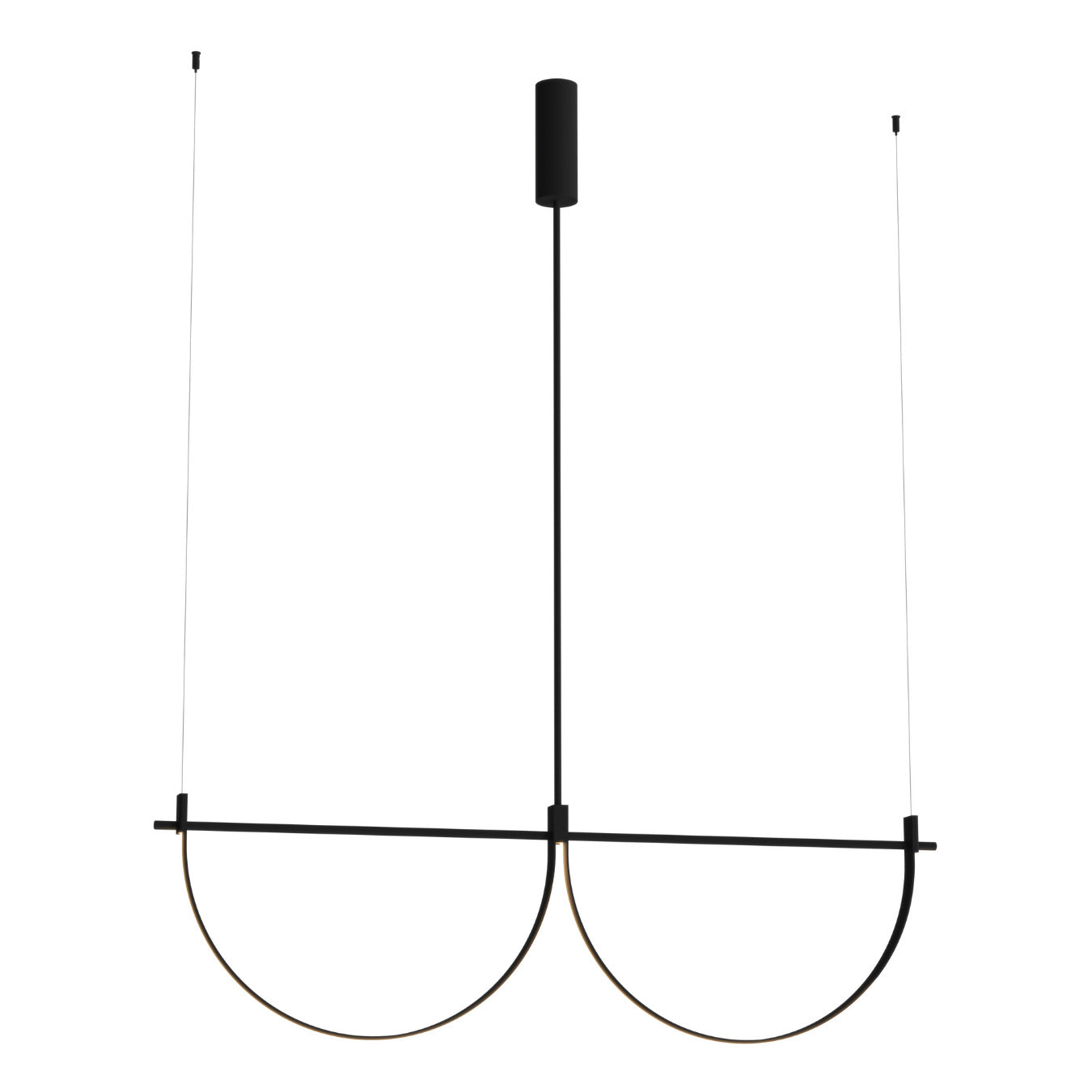 Suspension Victoria 129 cm noire