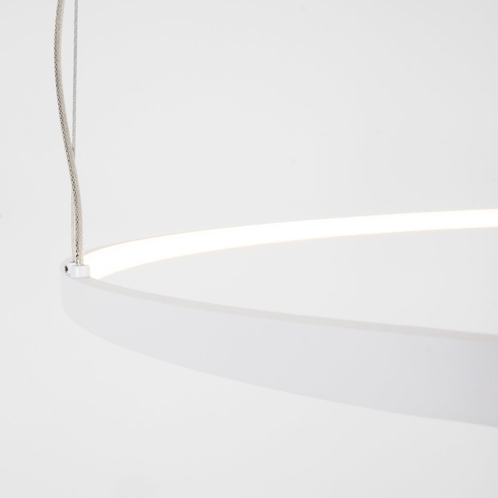 Suspension Visual anneau horizontal 60 cm blanc, vue 3