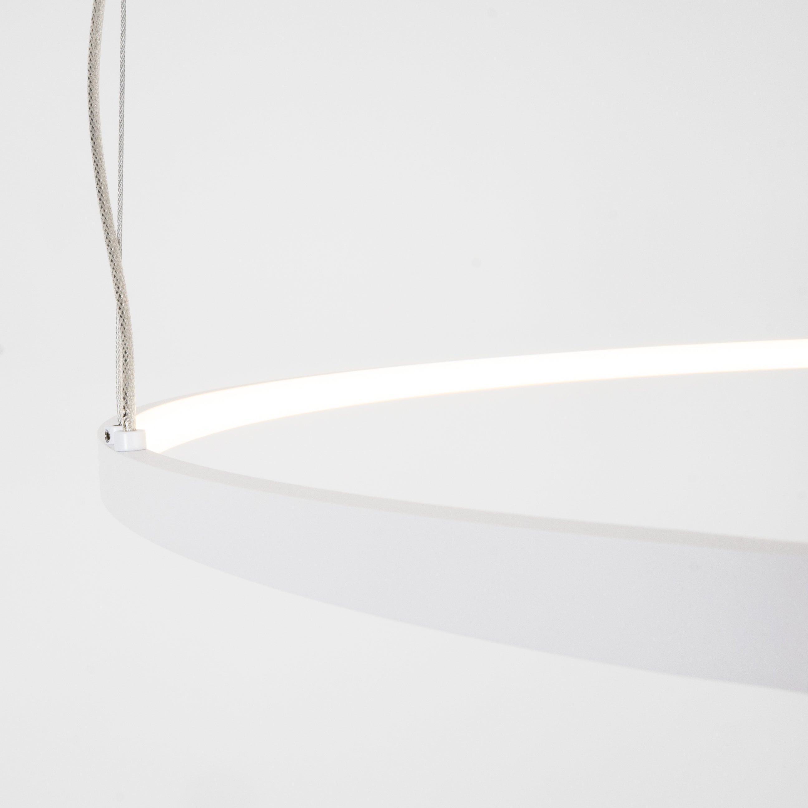 Suspension Visual anneau horizontal 60 cm blanc, vue 3