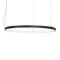 Suspension Visual anneau horizontal 60 cm noir