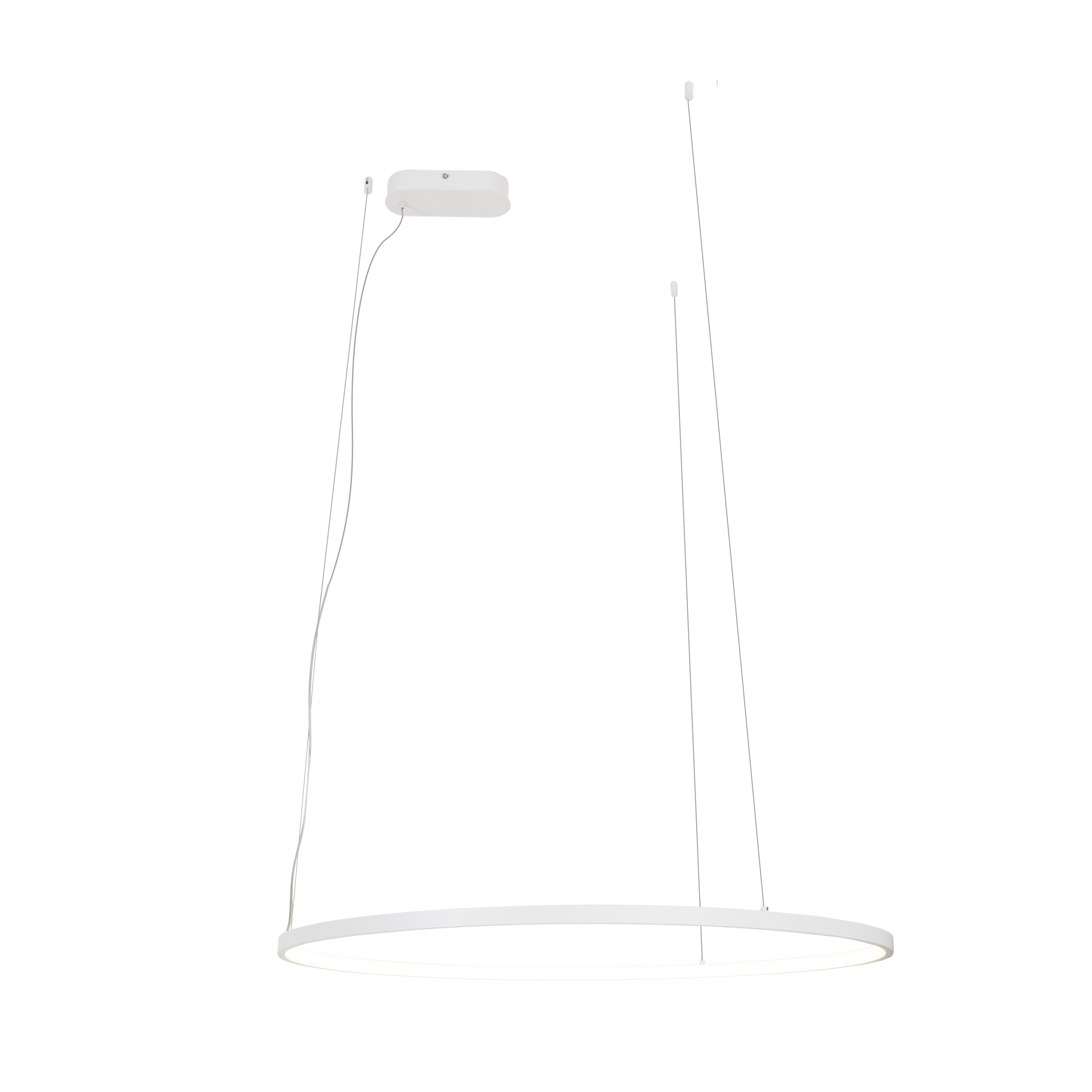 Suspension Visual anneau horizontal 80 cm blanc