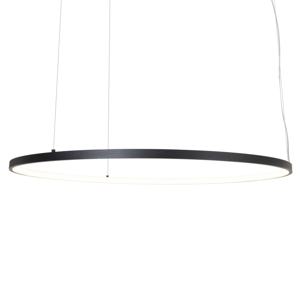 Suspension Visual anneau horizontal 80 cm noir, vue 2