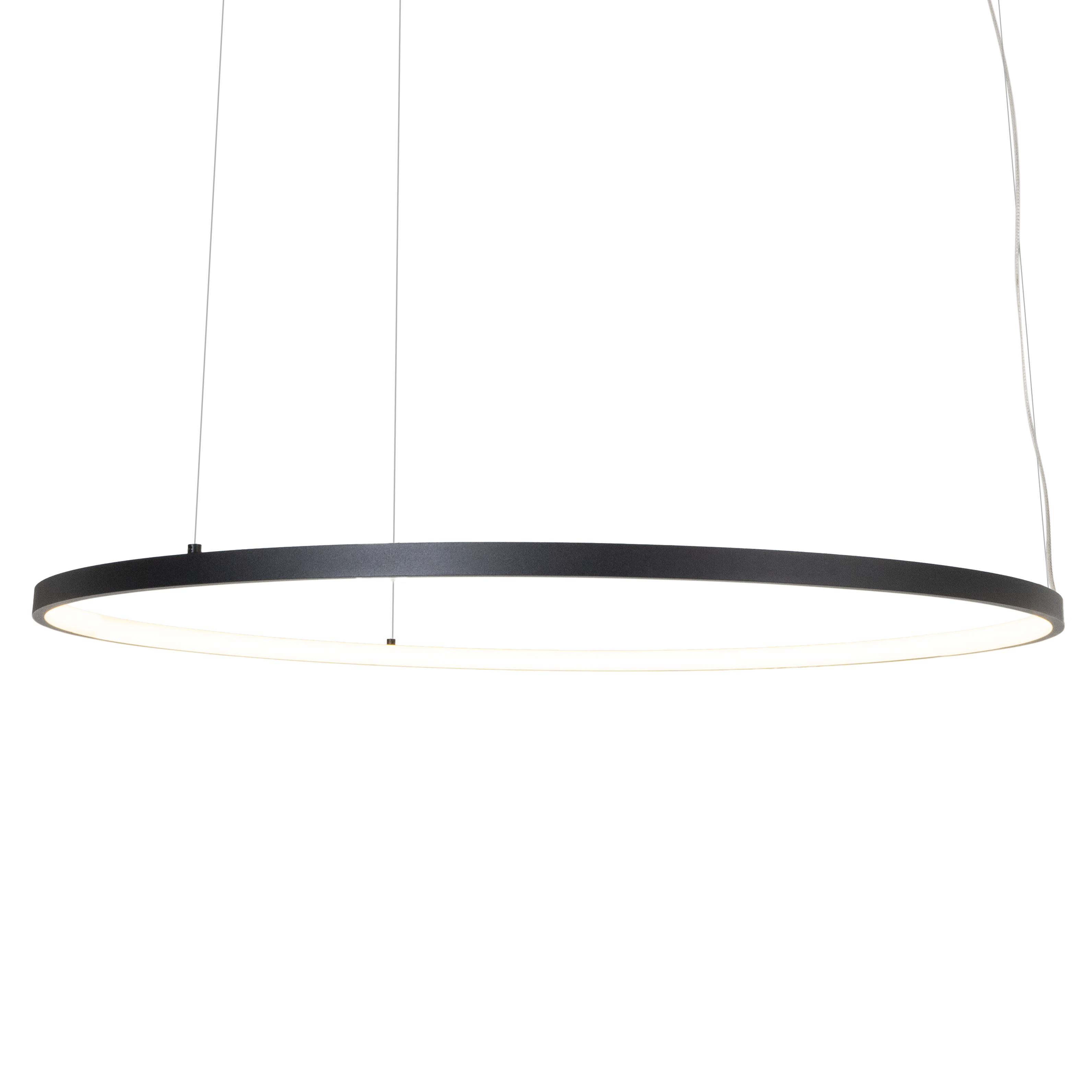 Suspension Visual anneau horizontal 80 cm noir, vue 2