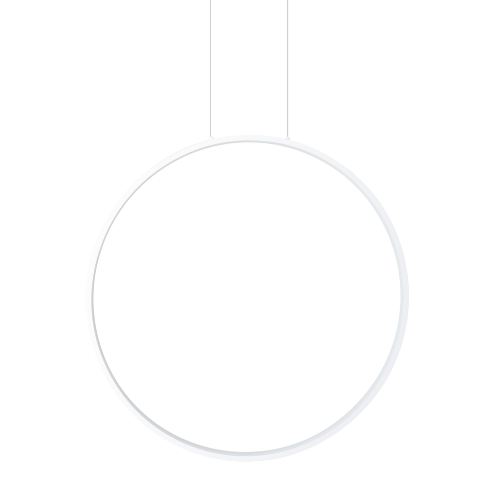 Suspension Visual anneau vertical 60 cm blanc