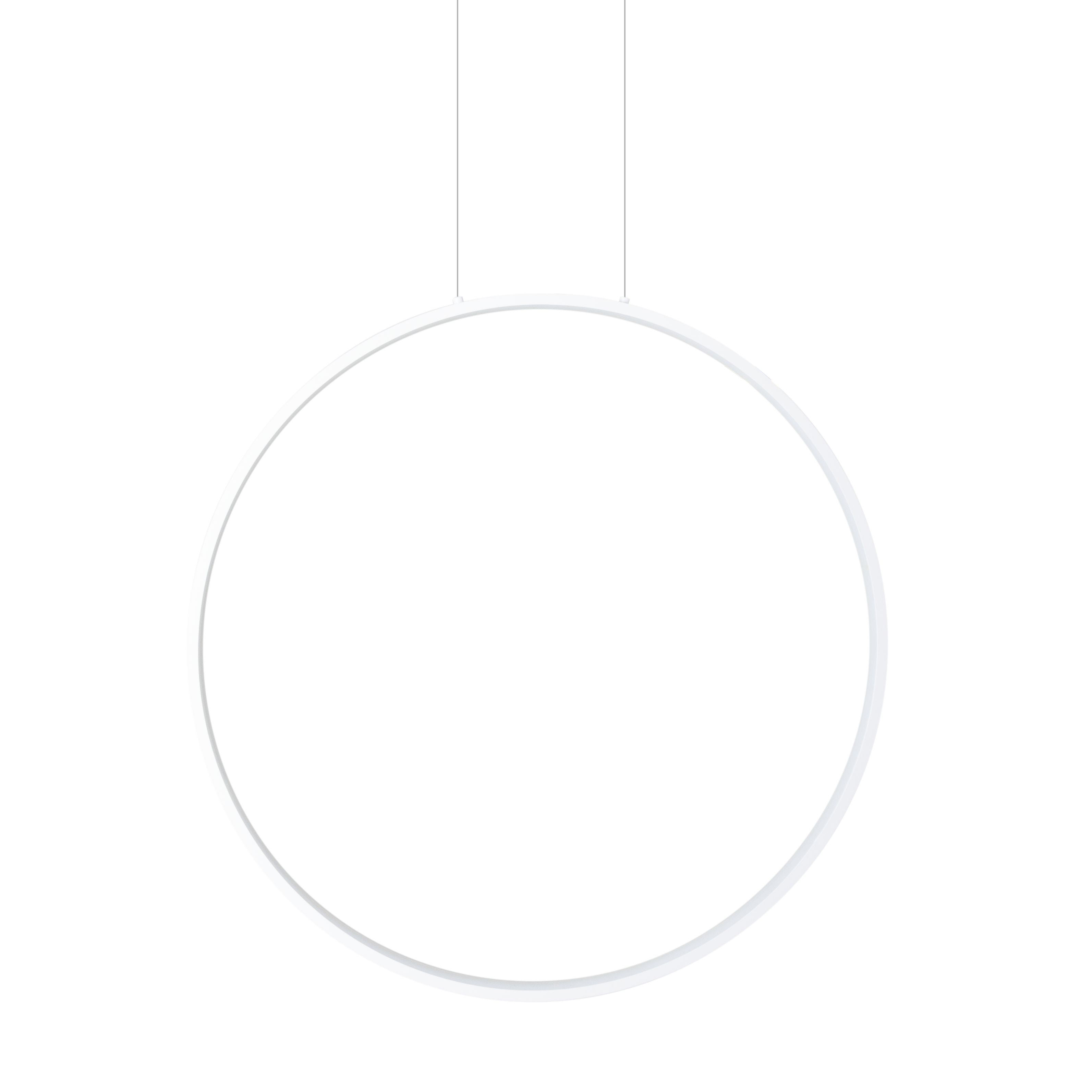 Suspension Visual anneau vertical 60 cm blanc