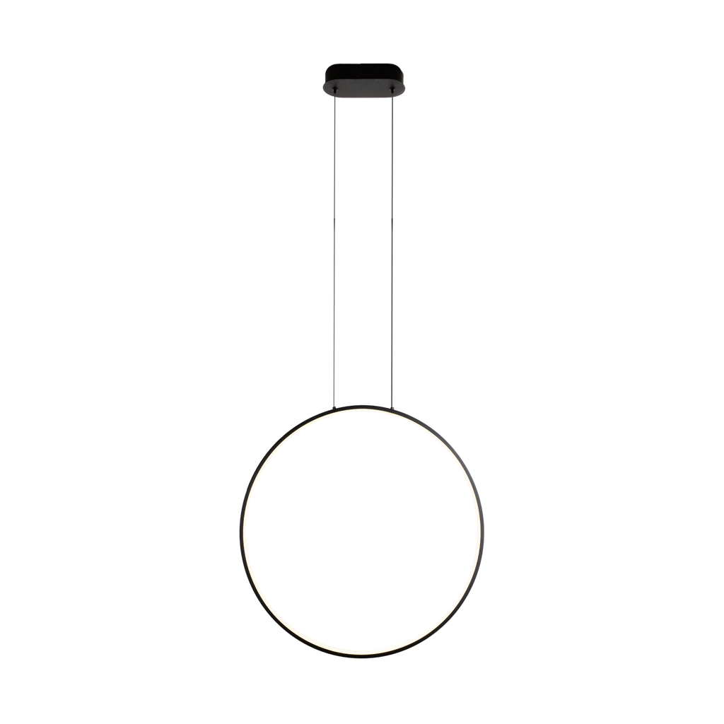 Suspension Visual anneau vertical 60 cm noir, vue 3