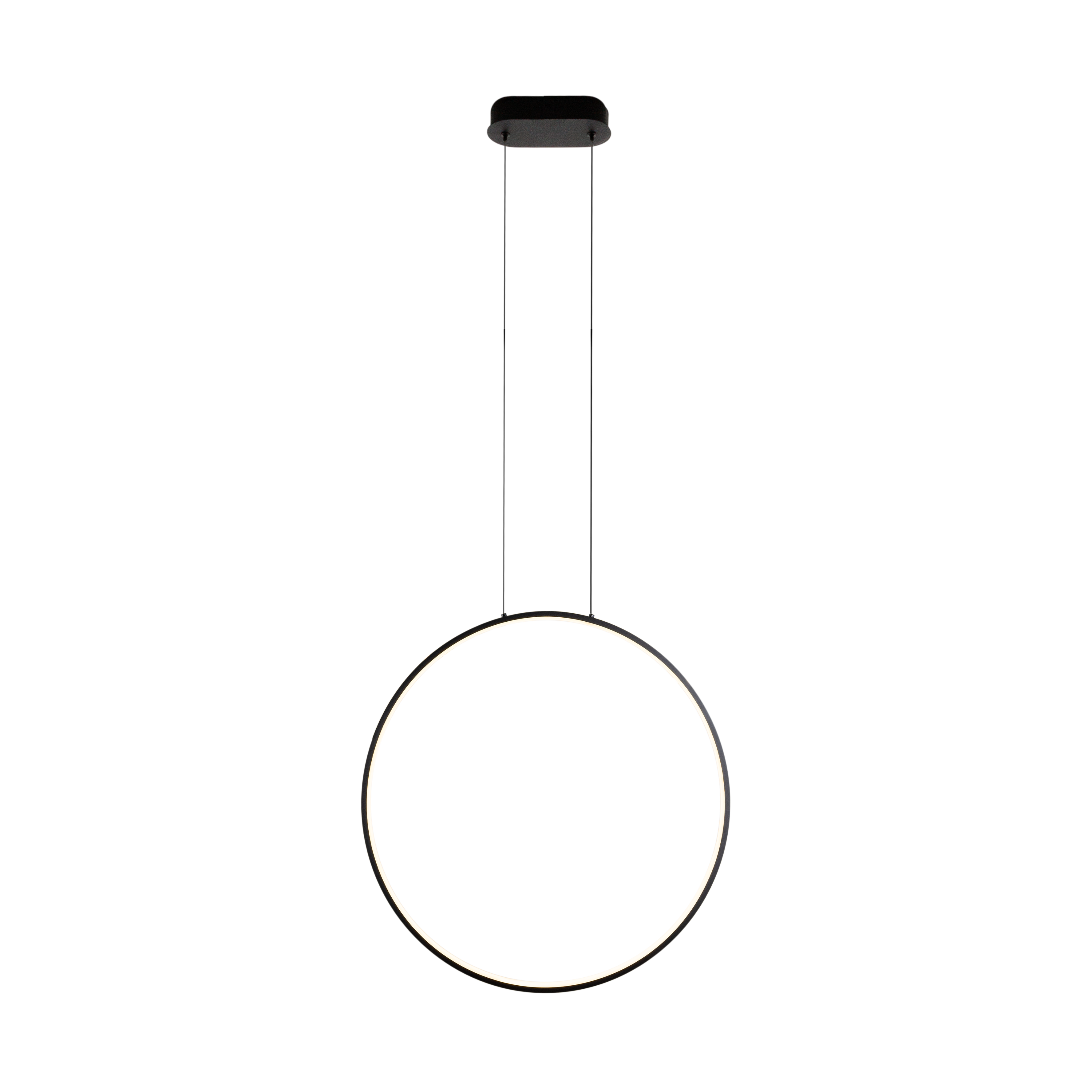 Suspension Visual anneau vertical 60 cm noir, vue 3
