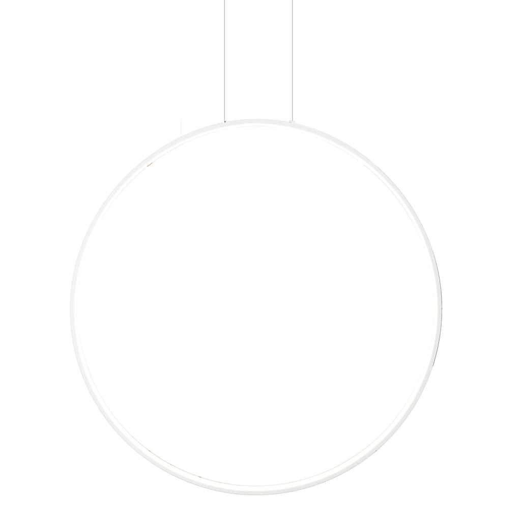 Suspension Visual anneau vertical 80 cm blanc, vue 2