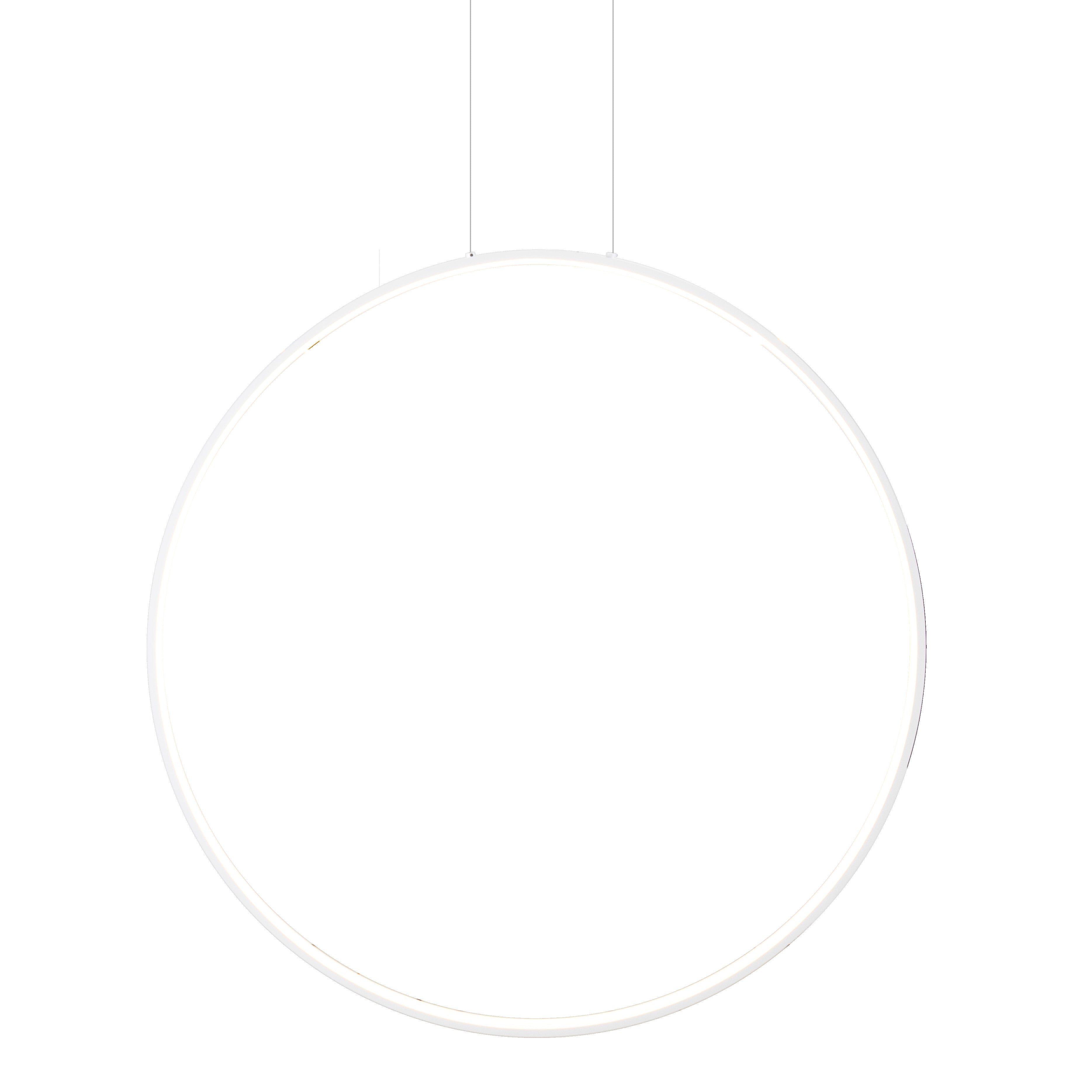 Suspension Visual anneau vertical 80 cm blanc, vue 2