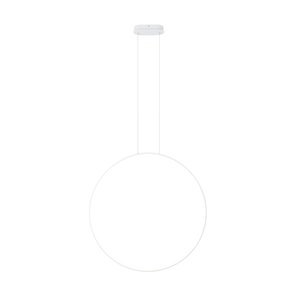 Suspension Visual anneau vertical 80 cm blanc