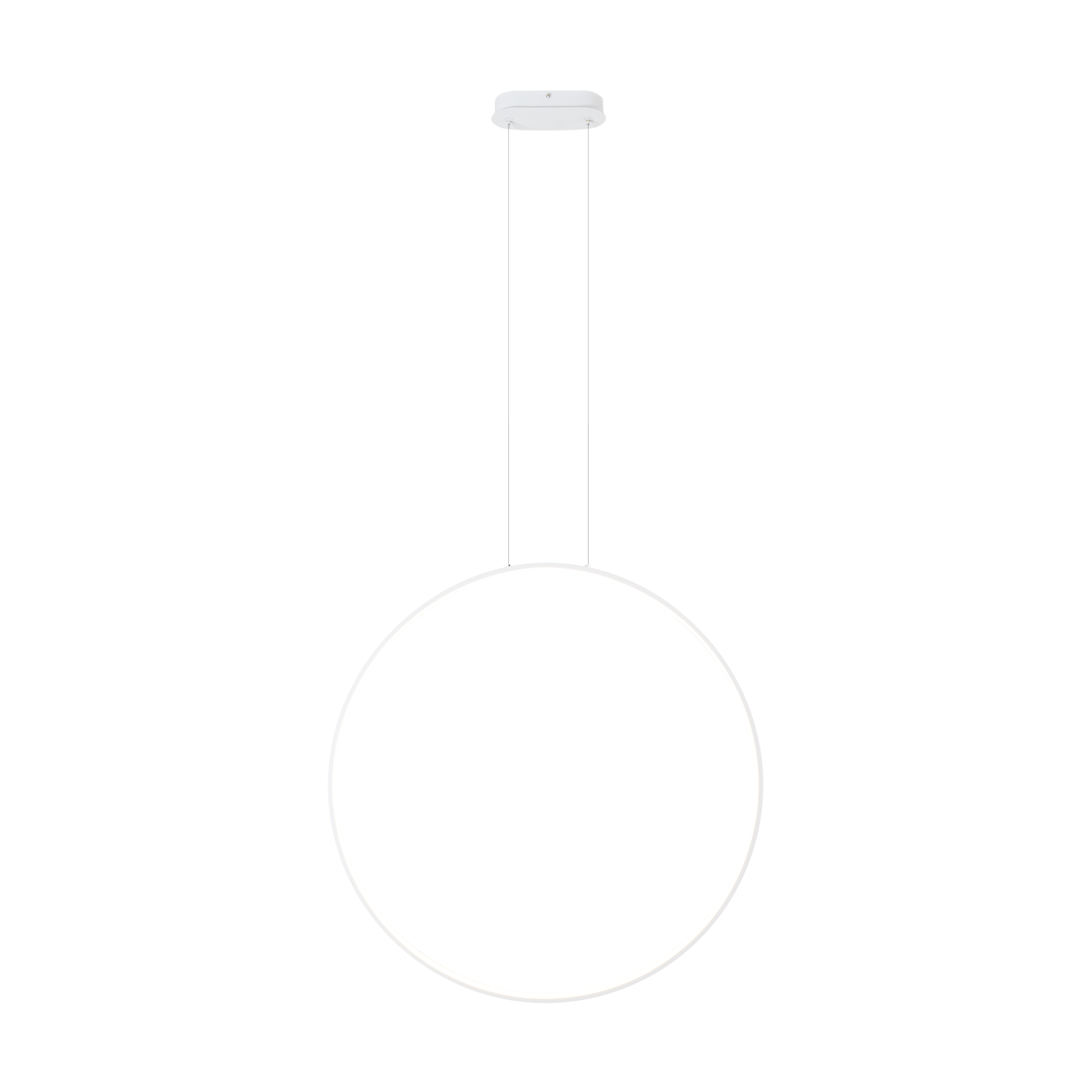 Suspension Visual anneau vertical 80 cm blanc