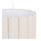 Suspension Watton abat jour tissu plissé écru 45 cm vue de détail