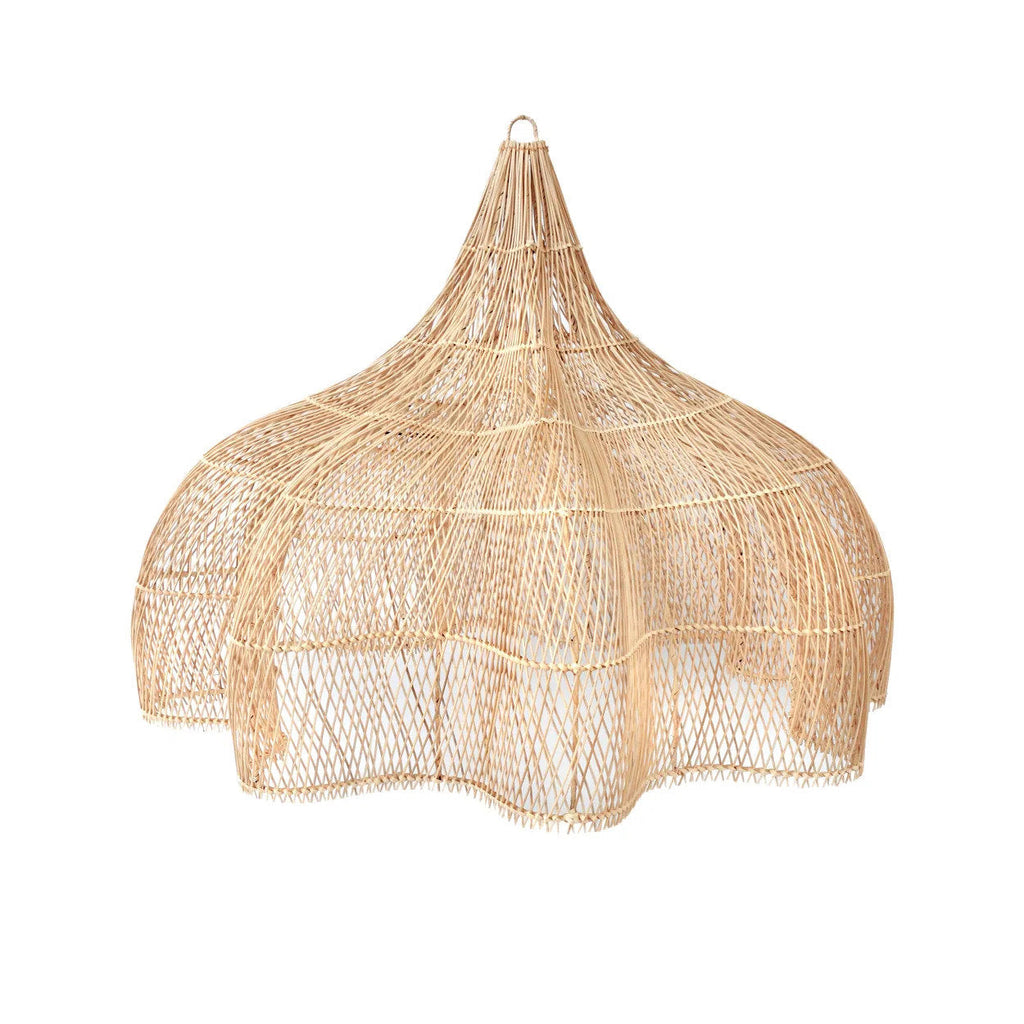 Abat-jour de suspension Whipped en rotin naturel 110 cm, vue 3