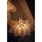 Abat-jour de suspension Whipped en rotin naturel 150 cm, vue 4