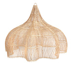 Abat-jour de suspension Whipped en rotin naturel 150 cm, vue 6