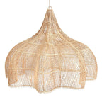 Abat-jour de suspension Whipped en rotin naturel 150 cm