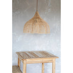Abat-jour de suspension Whipped en rotin naturel 60 cm, vue 5