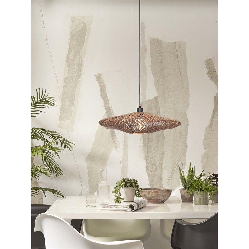Dimensions Hängeleuchte Zanzibar Naturrattan 55 cm E27