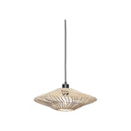 Suspension Zanzibar rotin blanc 40 cm E27