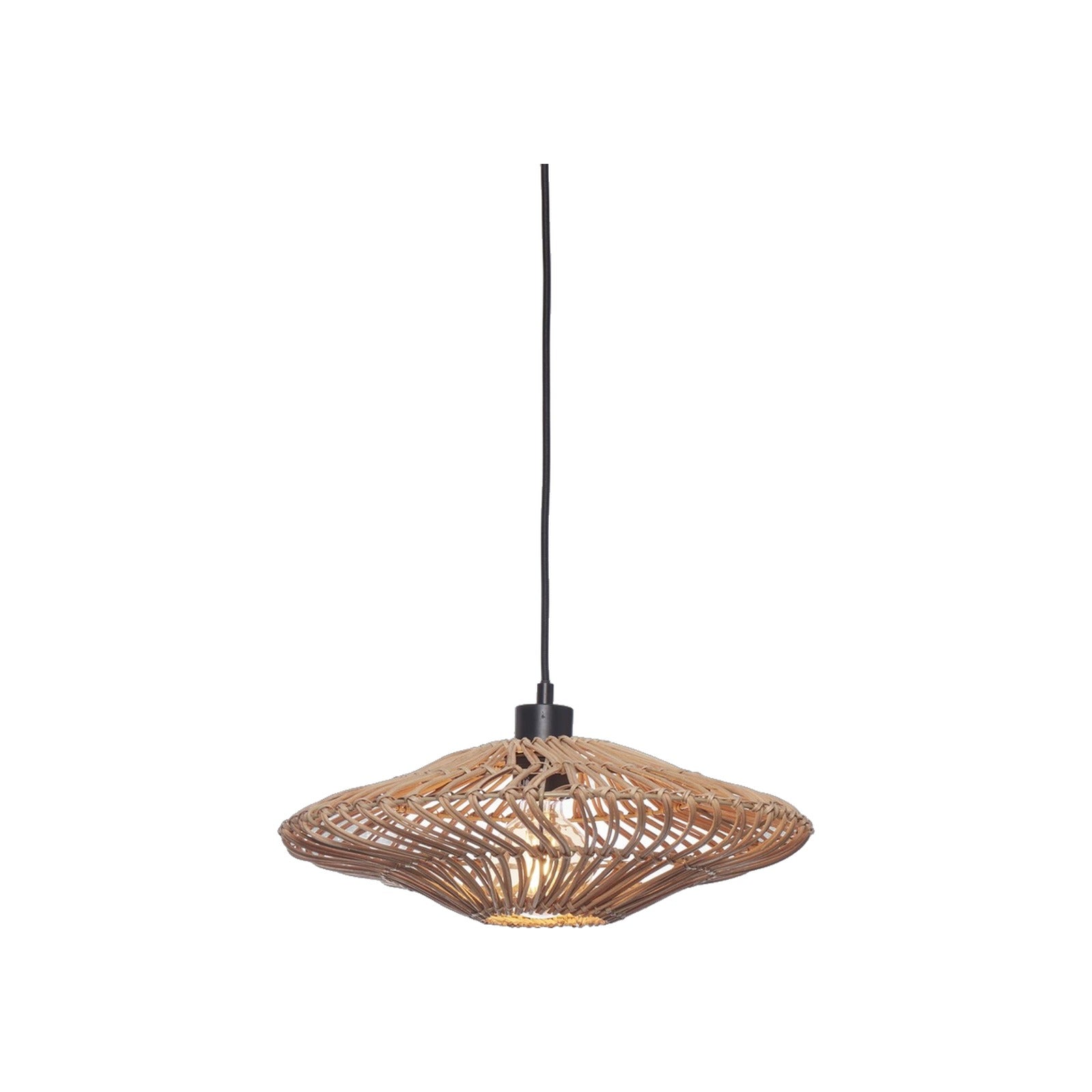 Suspension Zanzibar rotin naturel 40 cm E27