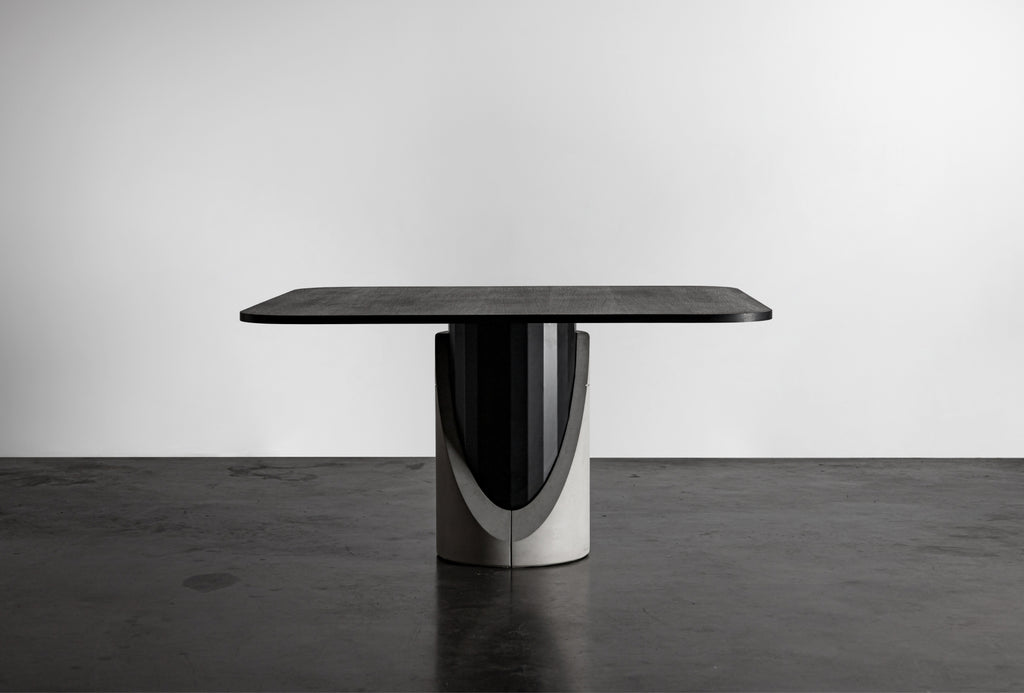 Table à manger en béton Sharp carrée vue 4