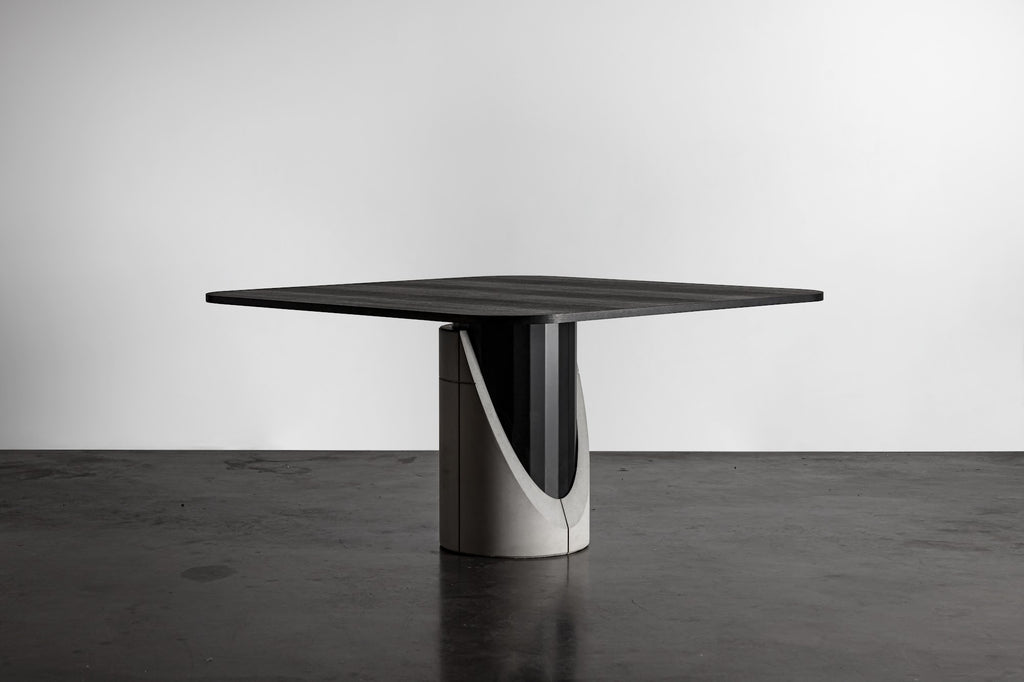 Table à manger en béton Sharp carrée vue 6