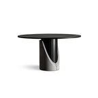 Table à manger en béton Sharp ronde vue 1