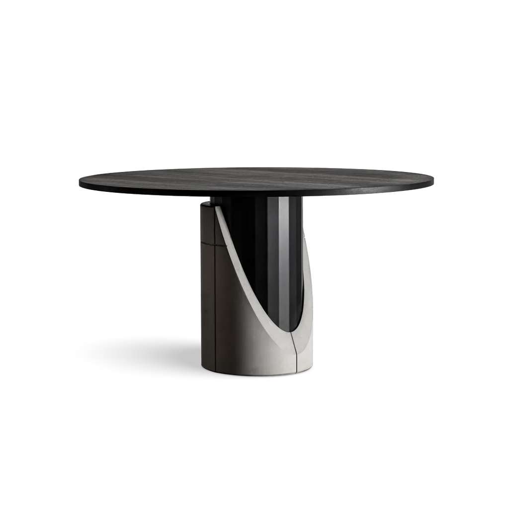 Table à manger en béton Sharp ronde
