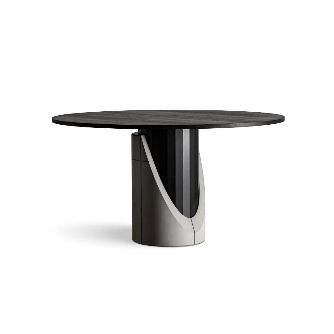 Table à manger en béton Sharp ronde