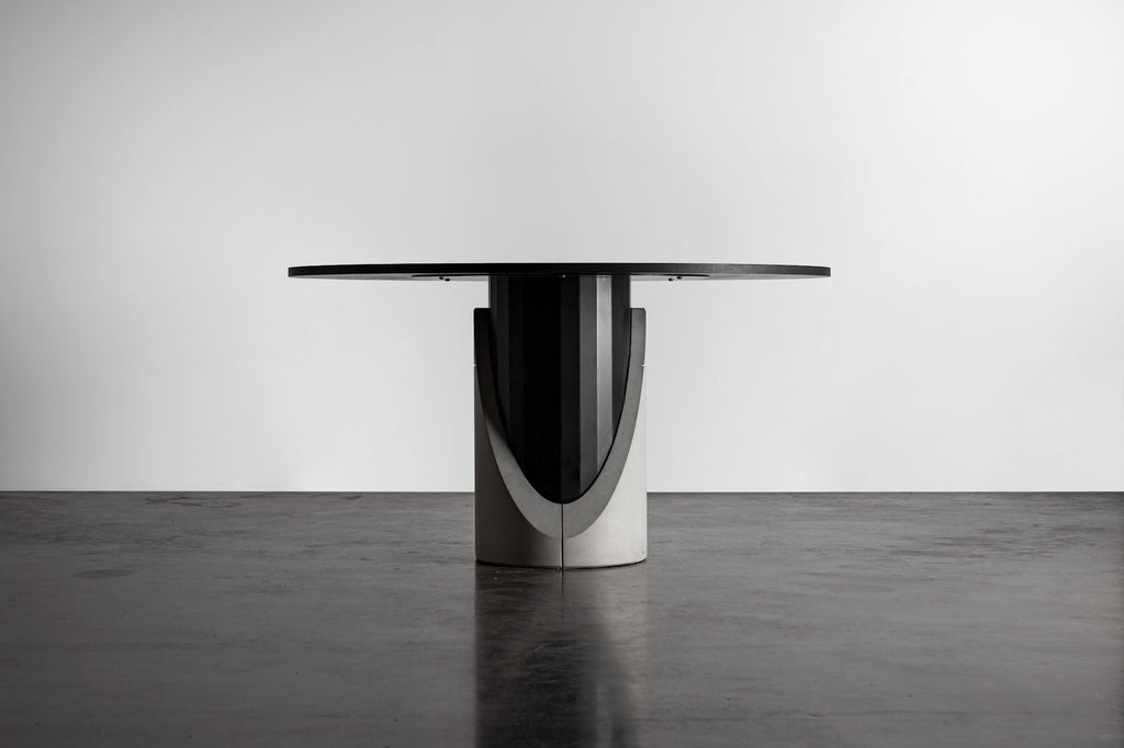 Table à manger en béton Sharp ronde vue 5