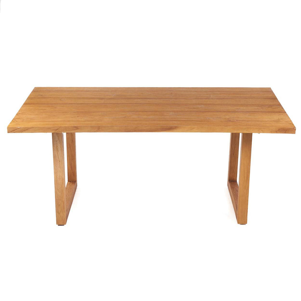 Table à manger Imola en teck, vue 3
