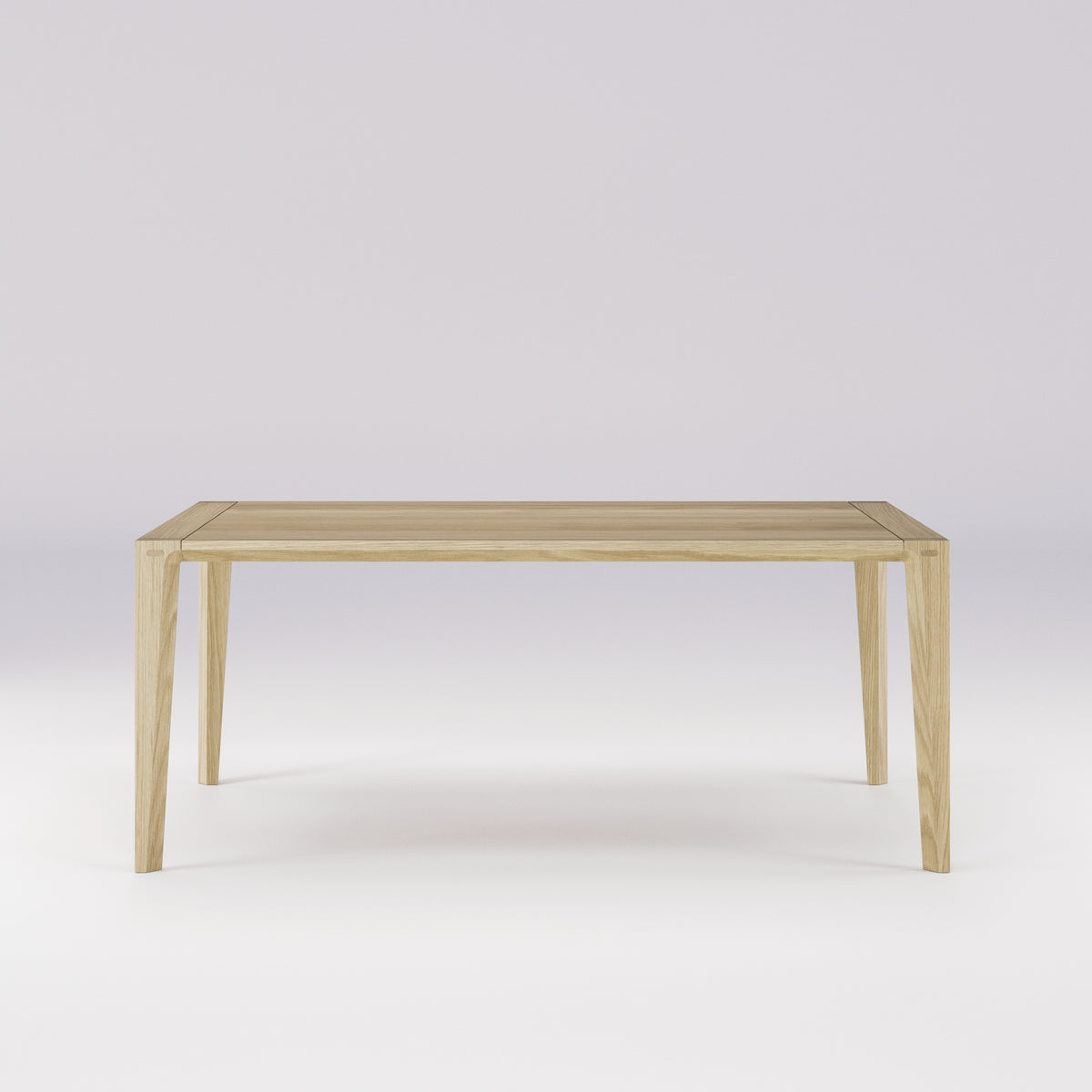 Table à manger Raia 180 cm en chêne naturel vue de face
