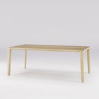 Table à manger Raia 200 cm en chêne naturel vue de trois quarts