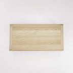 Plateau de la table Raia 200 cm en chêne naturel vu de dessus