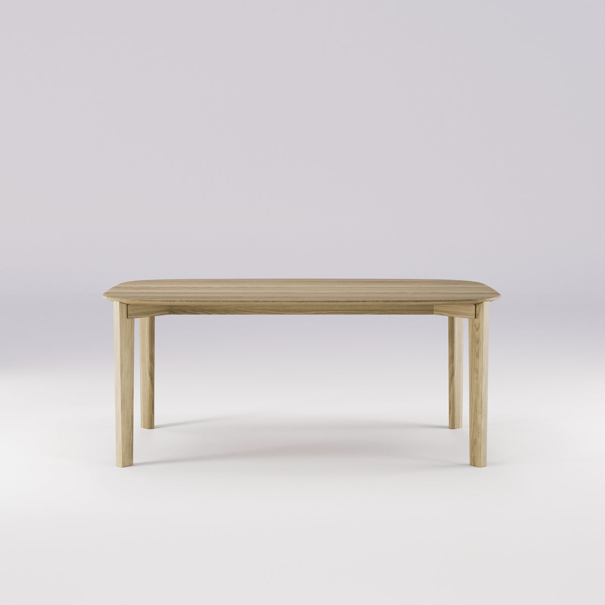 Table à manger Soma 180 cm en chêne naturel vue de face