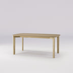 Table à manger Soma 180 cm en chêne naturel vue de trois quarts