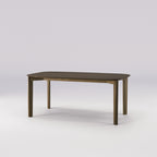 Table à manger Soma 180 cm en noyer foncé vue de trois quarts