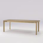 Table à manger Soma 240 cm en chêne naturel vue de trois quarts