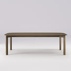 Table à manger Soma 240 cm en noyer foncé vue de face