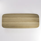 Plateau de la table Soma 300 cm en chêne naturel vu de dessus