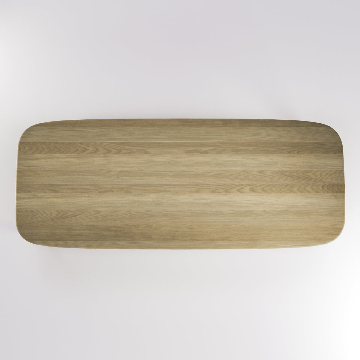 Plateau de la table Soma 300 cm en chêne naturel vu de dessus