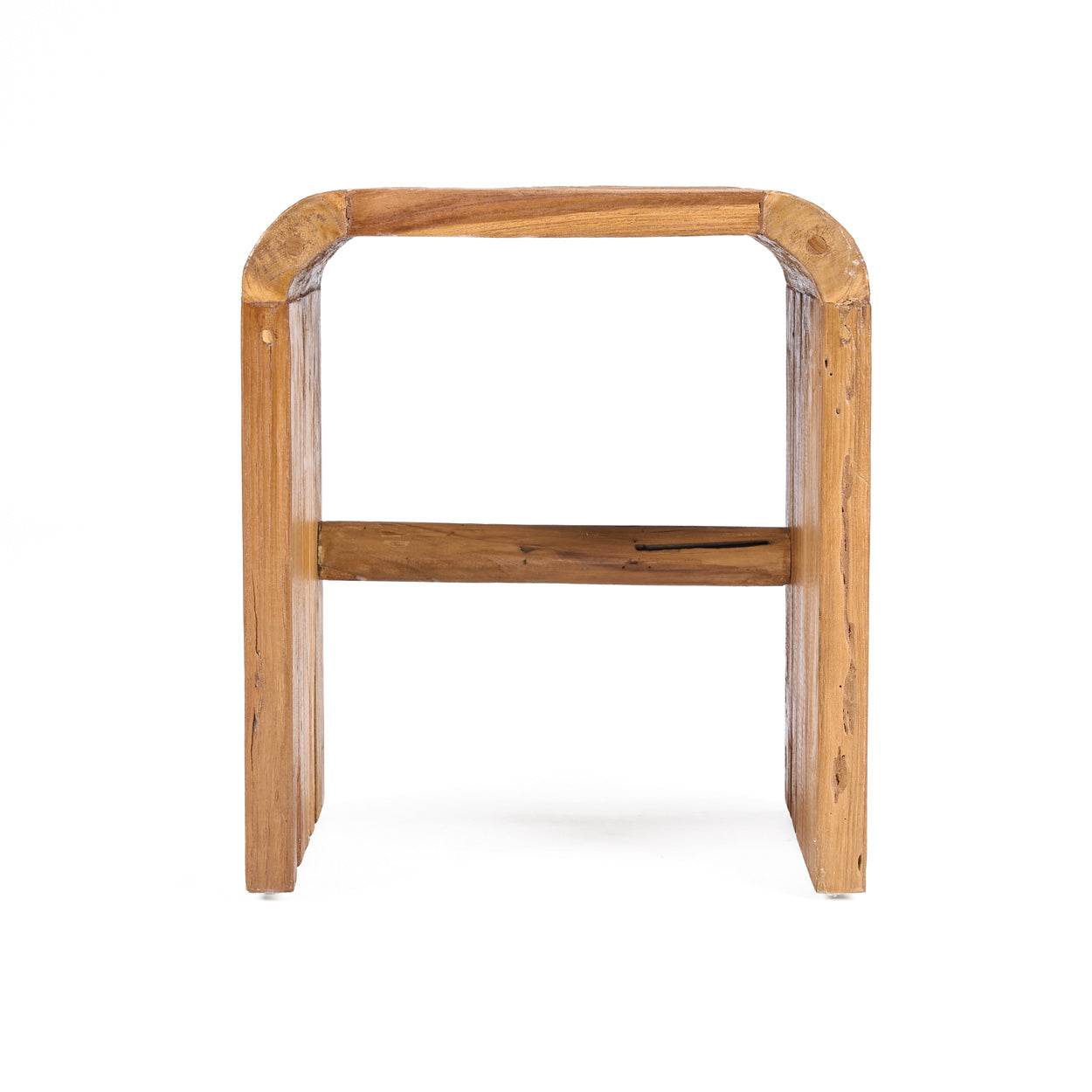 Table d'appoint Arc en teck, vue 4