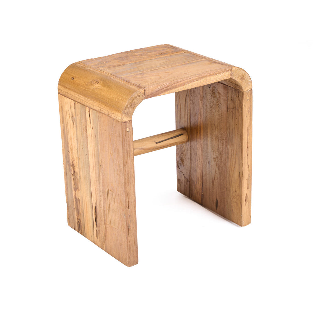 Table d'appoint Arc en teck, vue 5