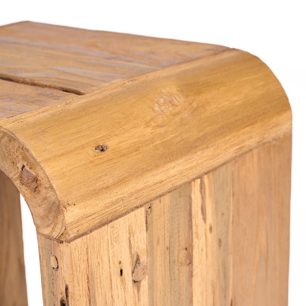 Table d'appoint Arc en teck, vue 7