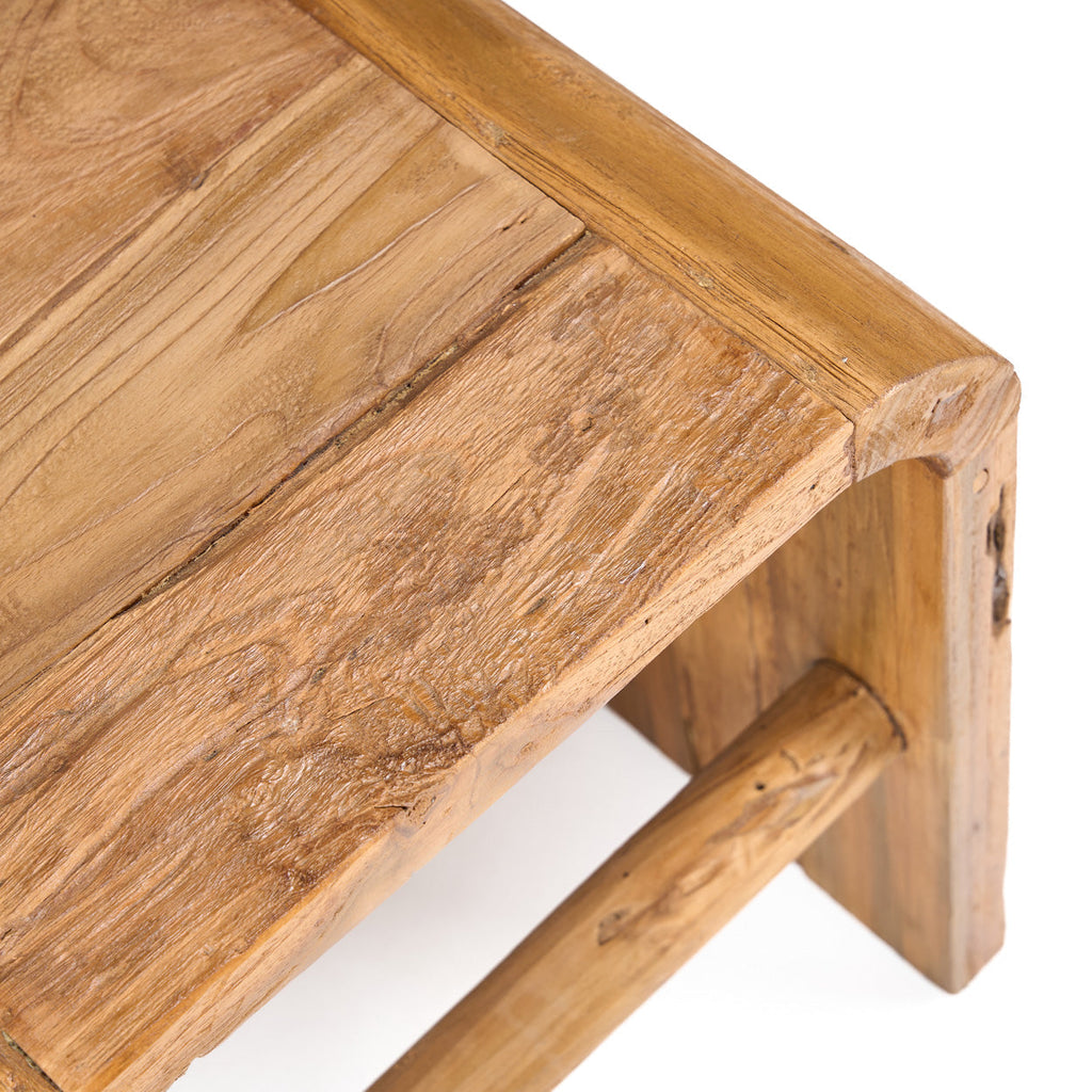 Table d'appoint Arc en teck, vue 8