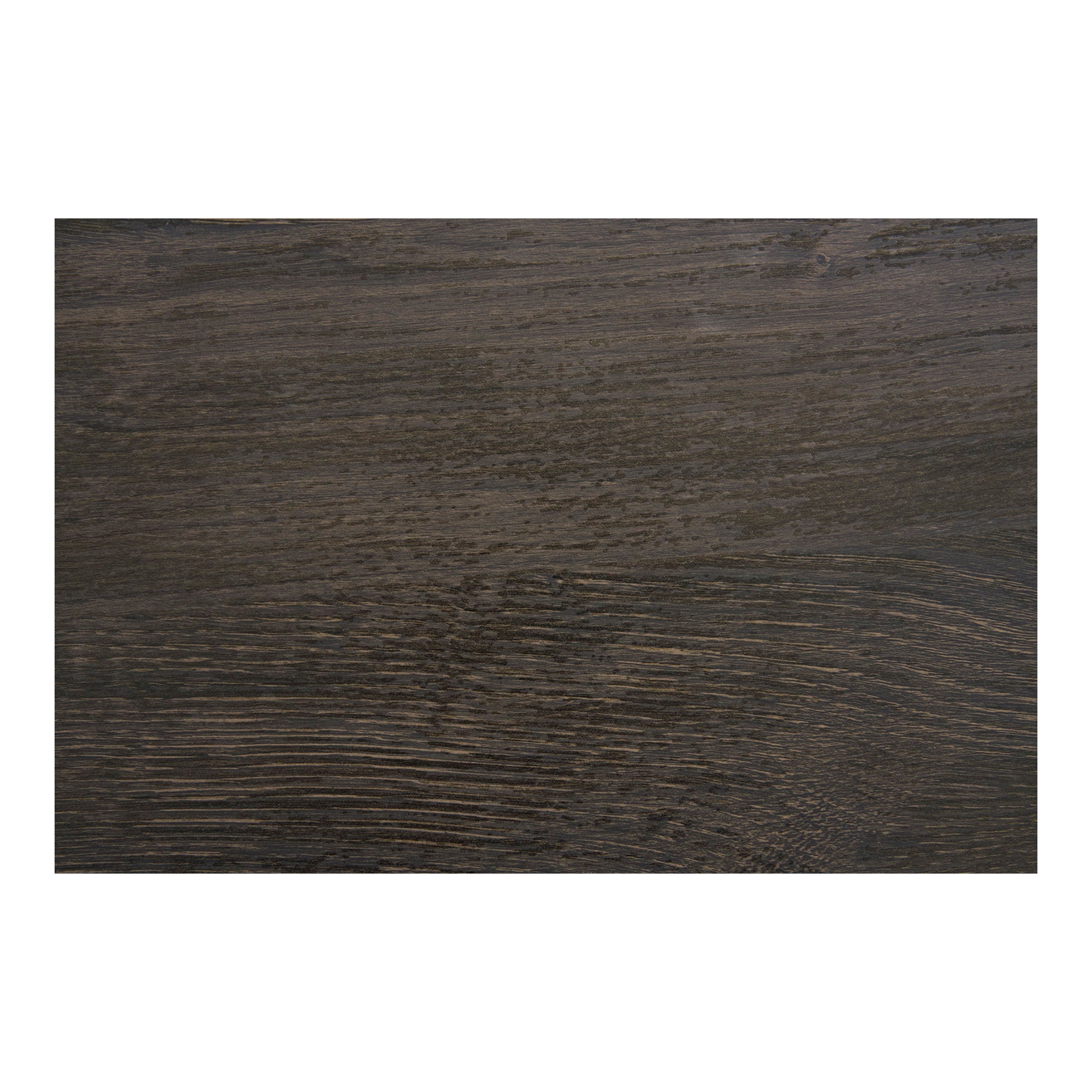 Gros plan texture bois foncé plateau table d'appoint Boavista papier décor veiné