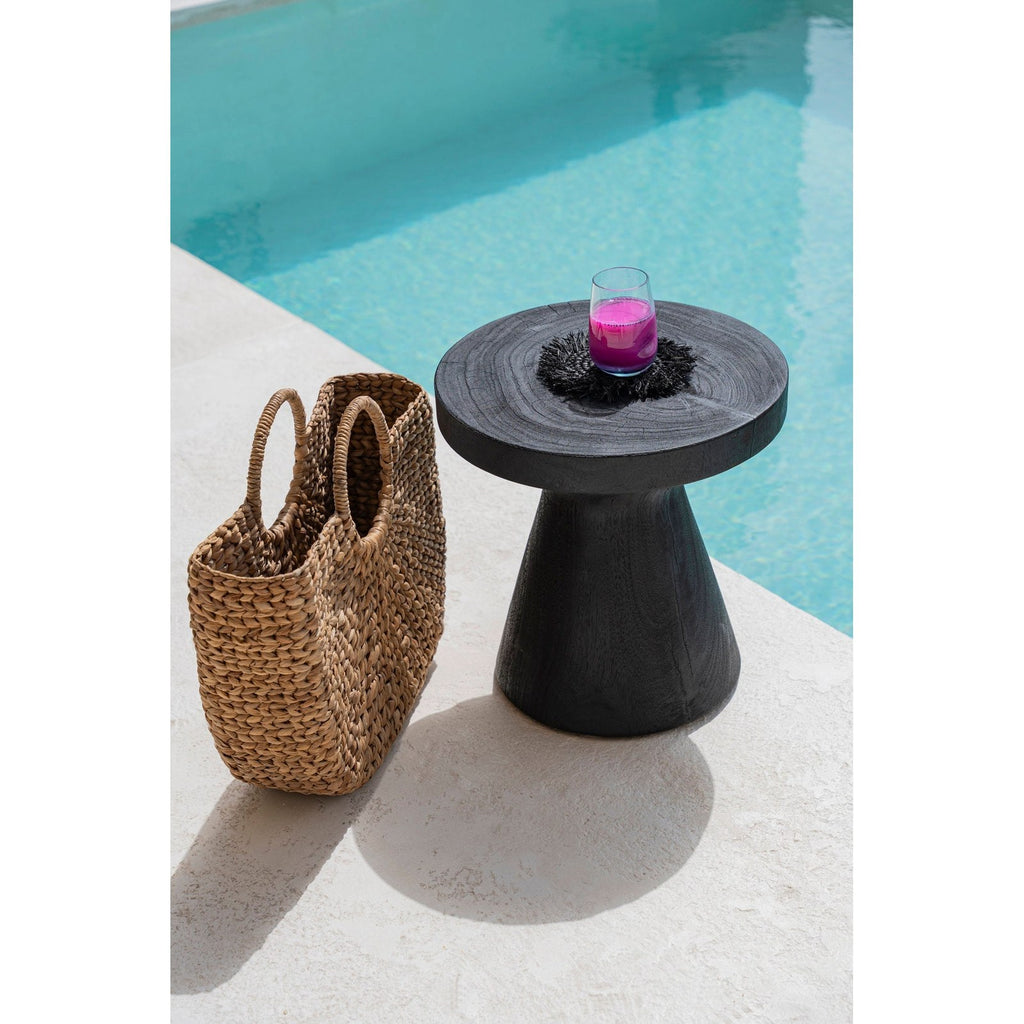 Table d'appoint Gravity en bois de suar noir, vue 4