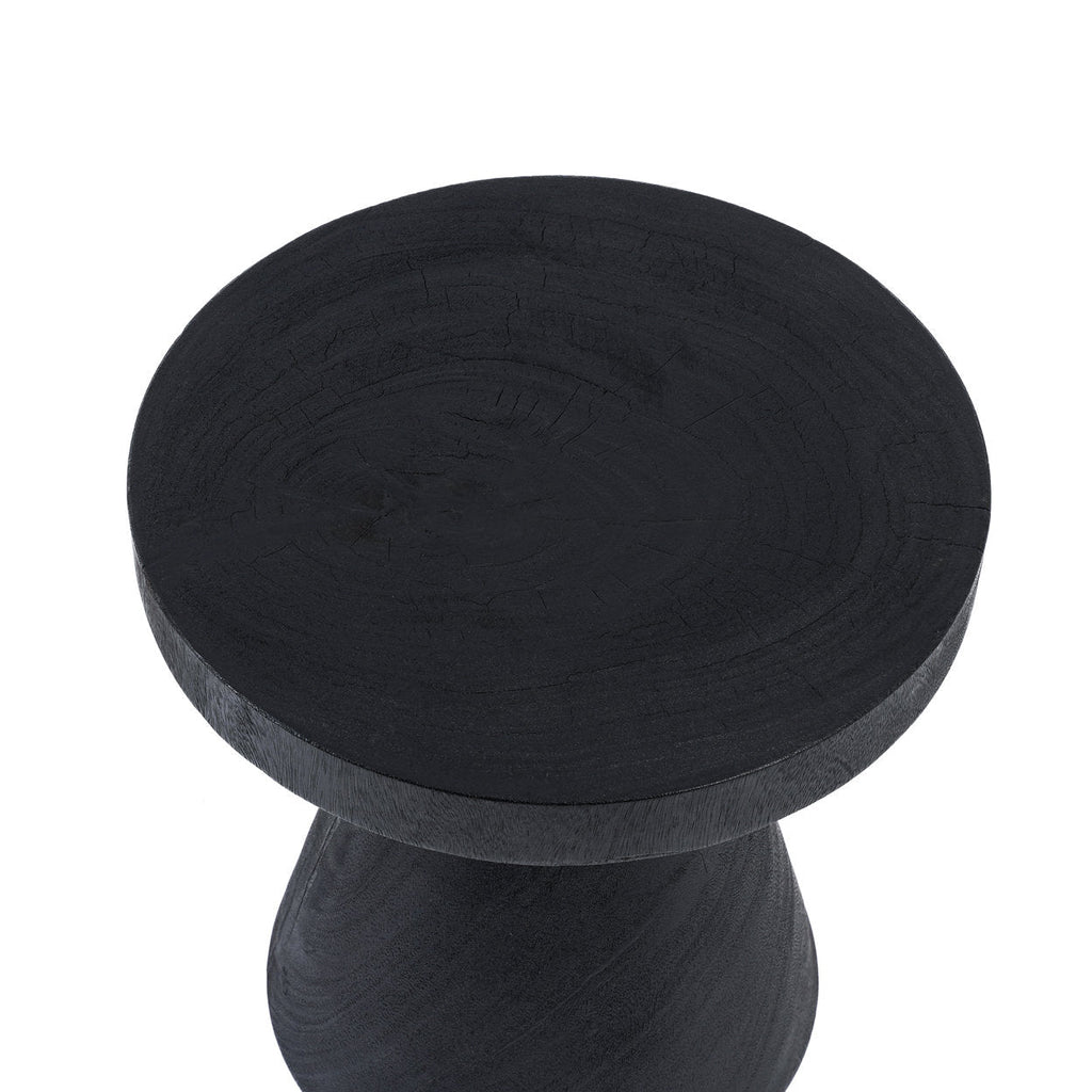 Table d'appoint Gravity en bois de suar noir, vue 8
