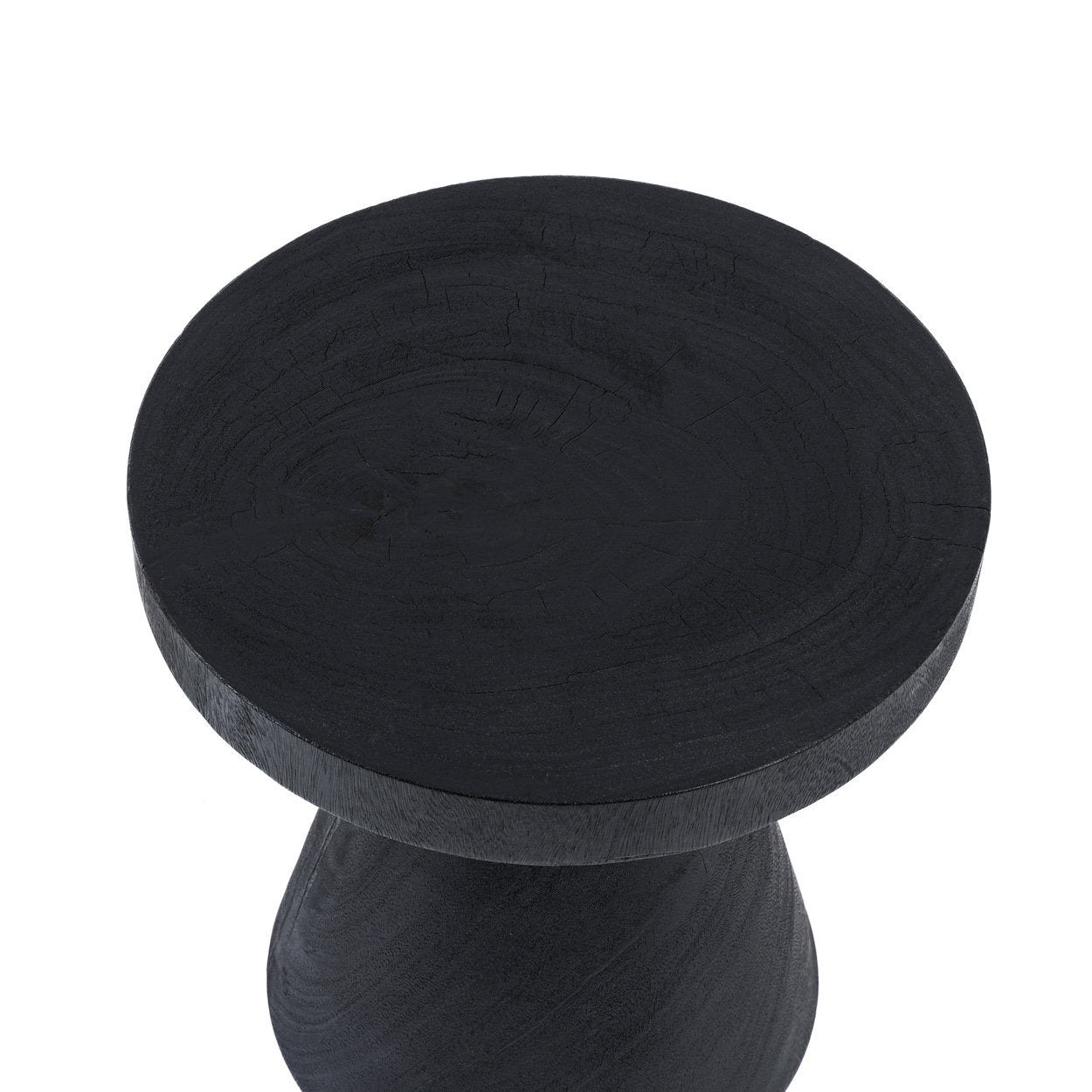 Table d'appoint Gravity en bois de suar noir, vue 8
